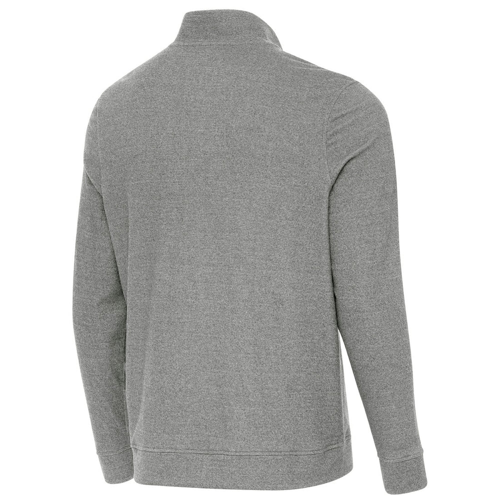 Tampa Bay Buccaneers Antigua 50th Season Subtle Quarter-Zip Sweatshirt - Heather Black - NFL