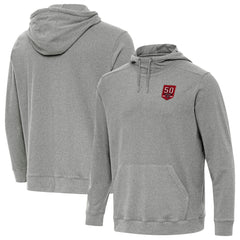 Tampa Bay Buccaneers Antigua 50th Season Cloud Hoodie - Heather Black - NFL
