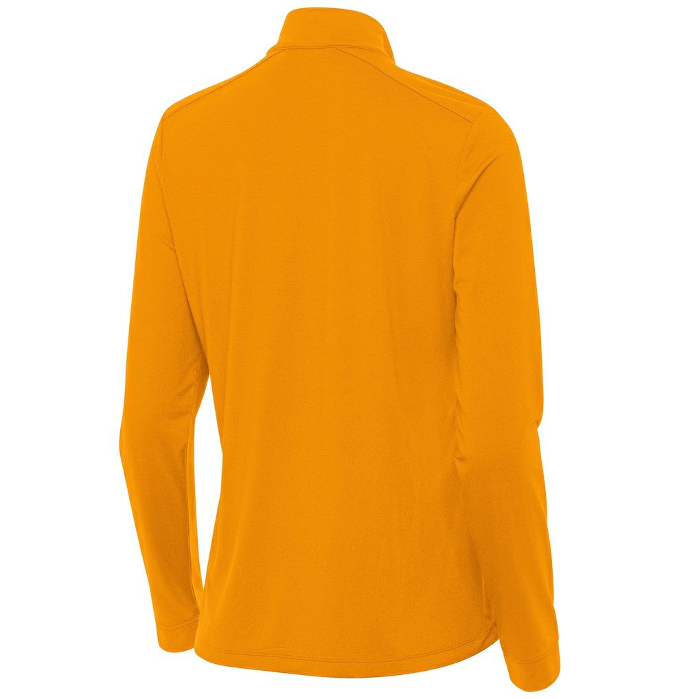 Tampa Bay Buccaneers Antigua Women's 50th Season Intent Quarter-Zip Sweatshirt - Orange - NFL