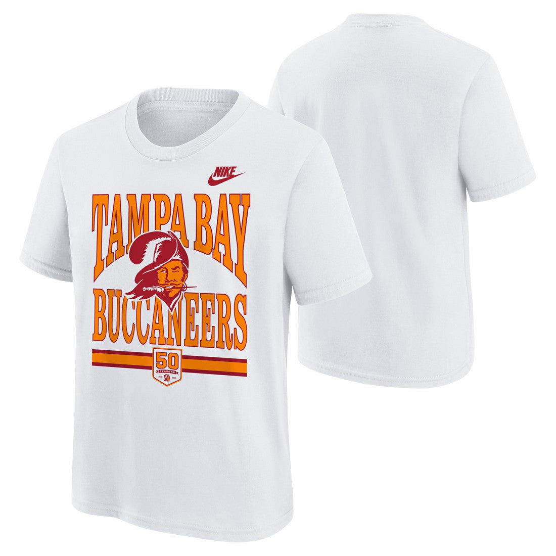 Tampa Bay Buccaneers Outerstuff Preschool 50th Anniversary T-Shirt - White - NFL