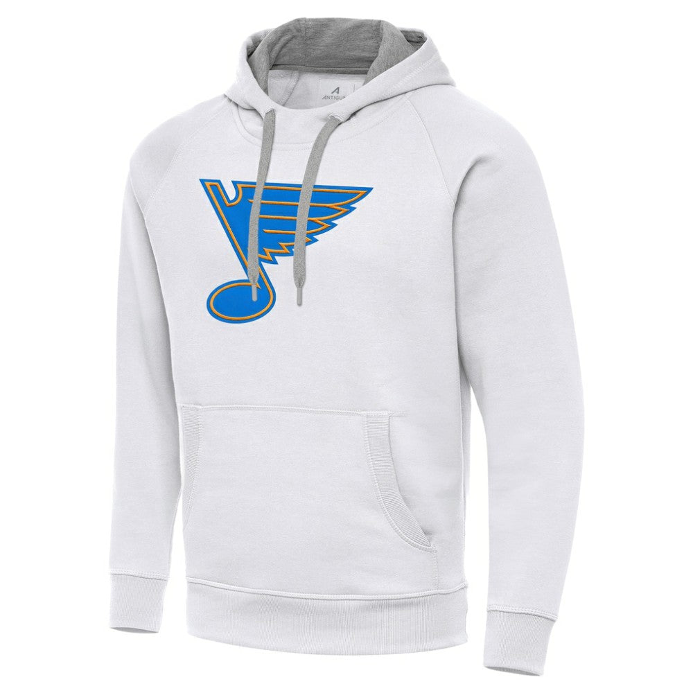St. Louis Blues Antigua Victory Pullover Hoodie - White | NHL near me