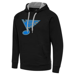 St. Louis Blues Antigua Victory Pullover Hoodie - Black | NHL on sale