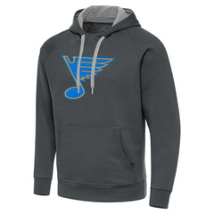St. Louis Blues Antigua Victory Pullover Hoodie - Charcoal | NHL online