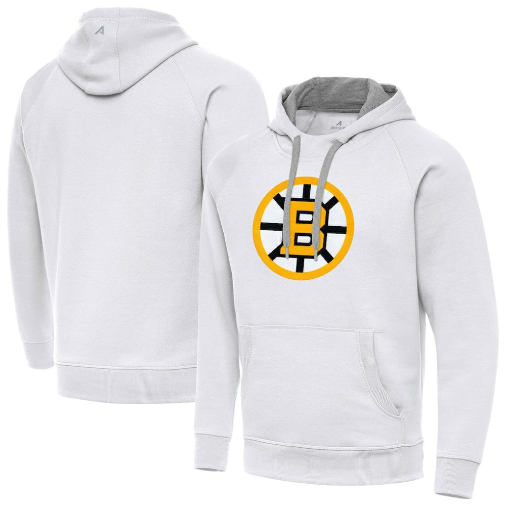 Boston Bruins Antigua Victory Pullover Hoodie - White | NHL sale