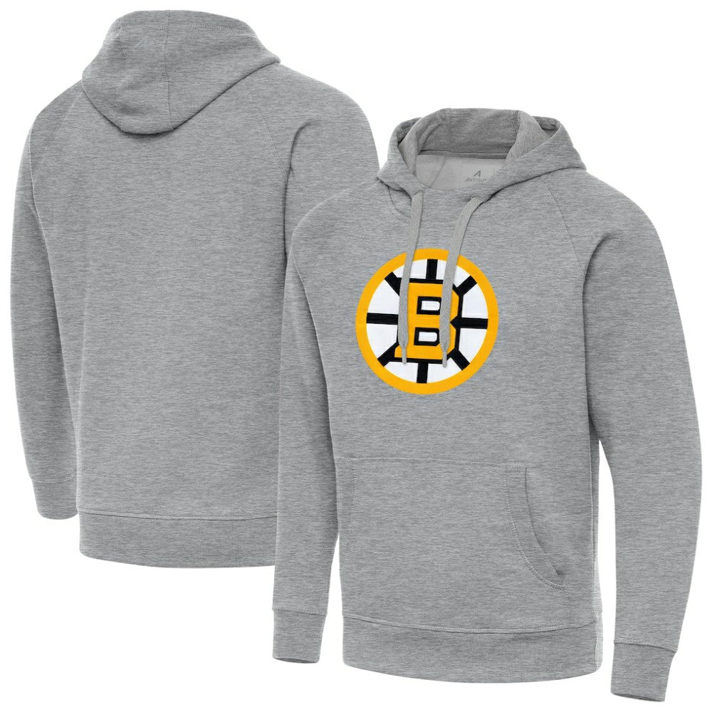 Boston Bruins Antigua Victory Pullover Hoodie - Heather Gray | NHL sale