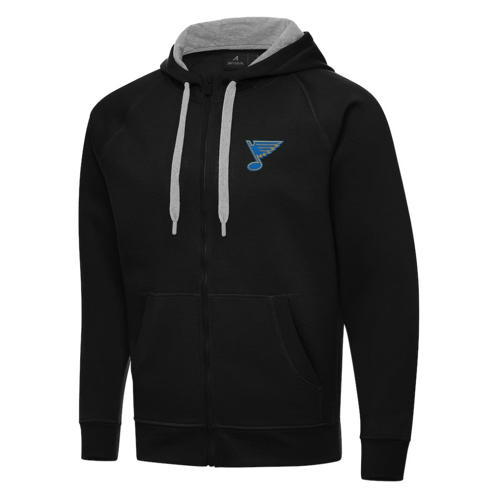 St. Louis Blues Antigua Victory Full-Zip Hoodie - Black | NHL on sale