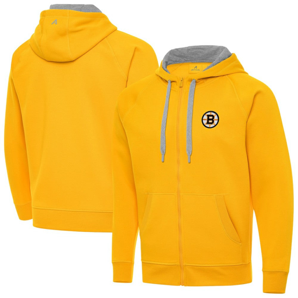 Boston Bruins Antigua Victory Full-Zip Hoodie - Gold | NHL online