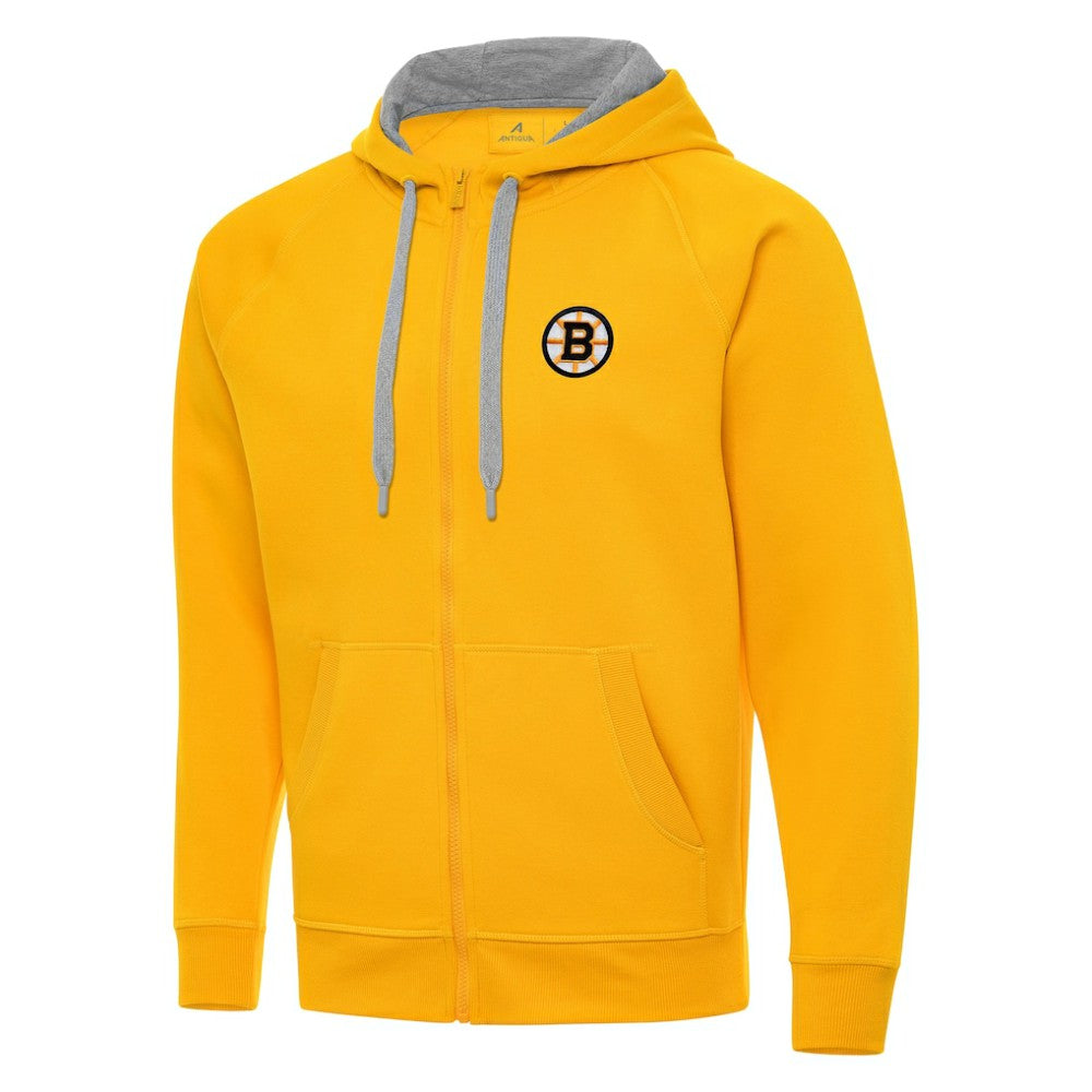 Boston Bruins Antigua Victory Full-Zip Hoodie - Gold | NHL online