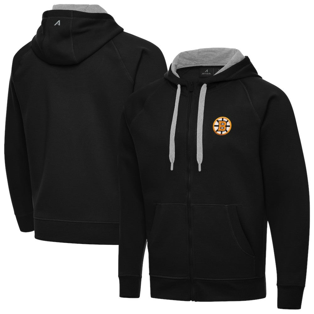 Boston Bruins Antigua Victory Full-Zip Hoodie - Black | NHL online