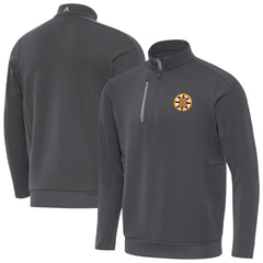 Boston Bruins Antigua Generation Quarter-Zip Pullover Top - Pewter | NHL discount