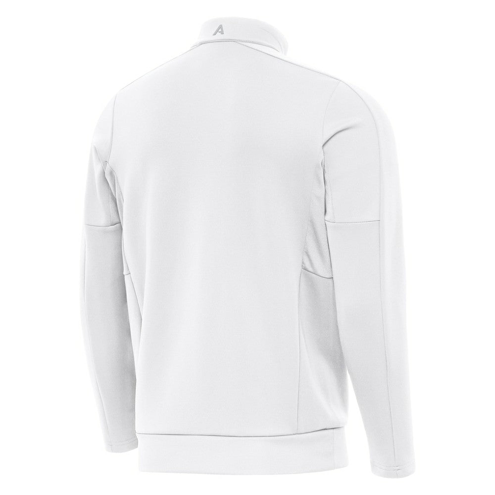 Boston Bruins Antigua Generation Quarter-Zip Pullover Top - White | NHL Clearance
