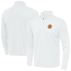 Boston Bruins Antigua Tribute Lightweight Quarter-Zip Pullover - White | NHL on sale