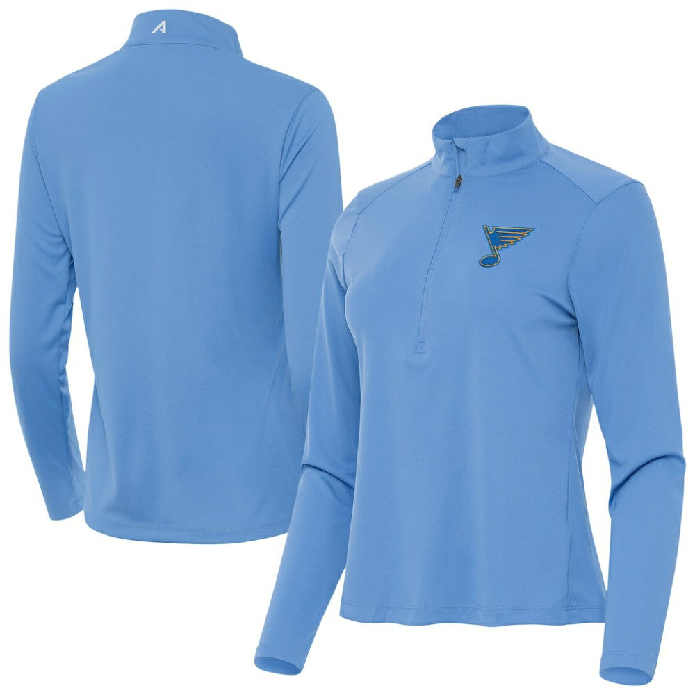 St. Louis Blues Antigua Women's Tribute Half-Zip Pullover - Blue | NHL near me