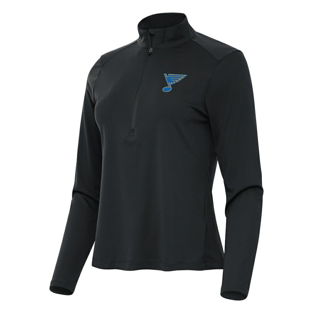 St. Louis Blues Antigua Women's Tribute Half-Zip Pullover - Gray | NHL near me