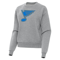 St. Louis Blues Antigua Women's Victory Pullover Sweatshirt - Heather Gray | NHL discount