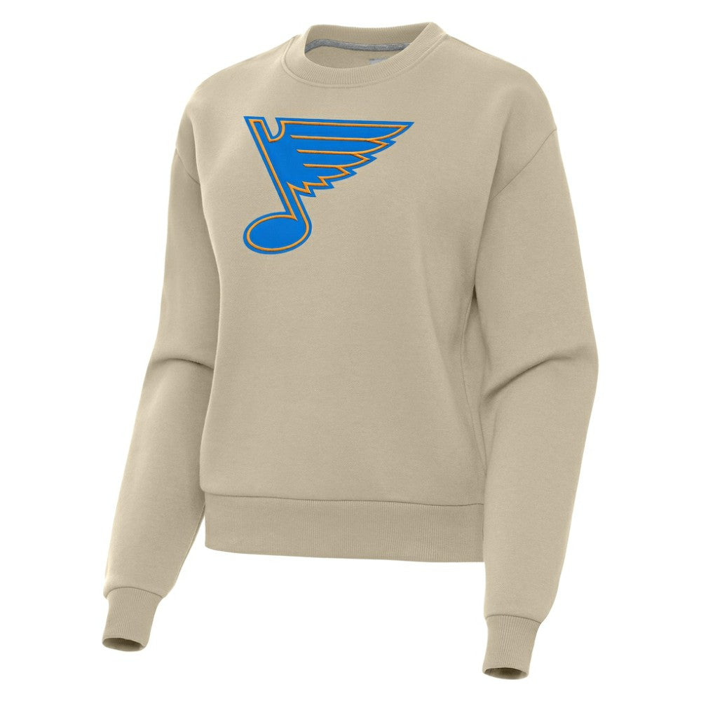 St. Louis Blues Antigua Women's Victory Pullover Sweatshirt - Khaki | NHL online