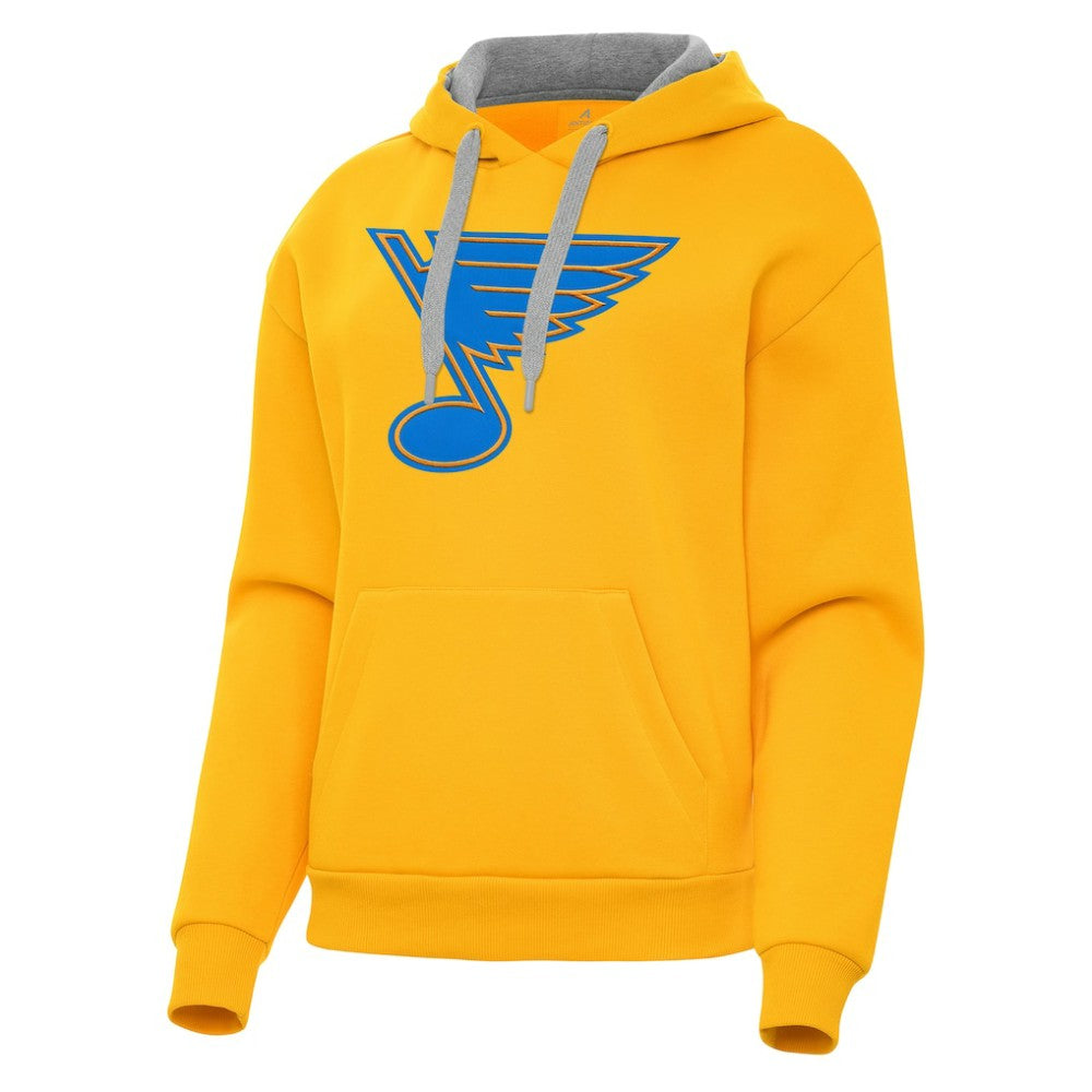 St. Louis Blues Antigua Women's Victory Pullover Hoodie - Gold | NHL sale