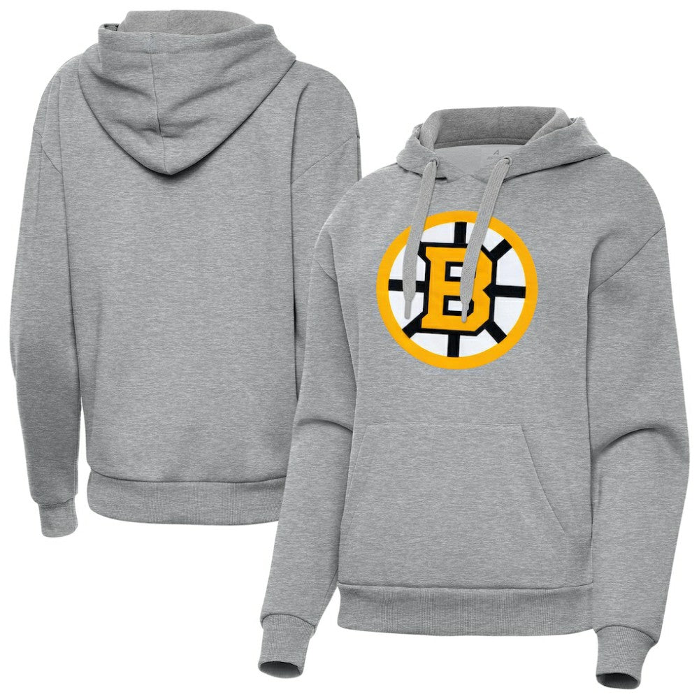 Boston Bruins Antigua Women's Victory Pullover Hoodie - Heather Gray | NHL sale