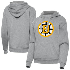Boston Bruins Antigua Women's Victory Pullover Hoodie - Heather Gray | NHL sale