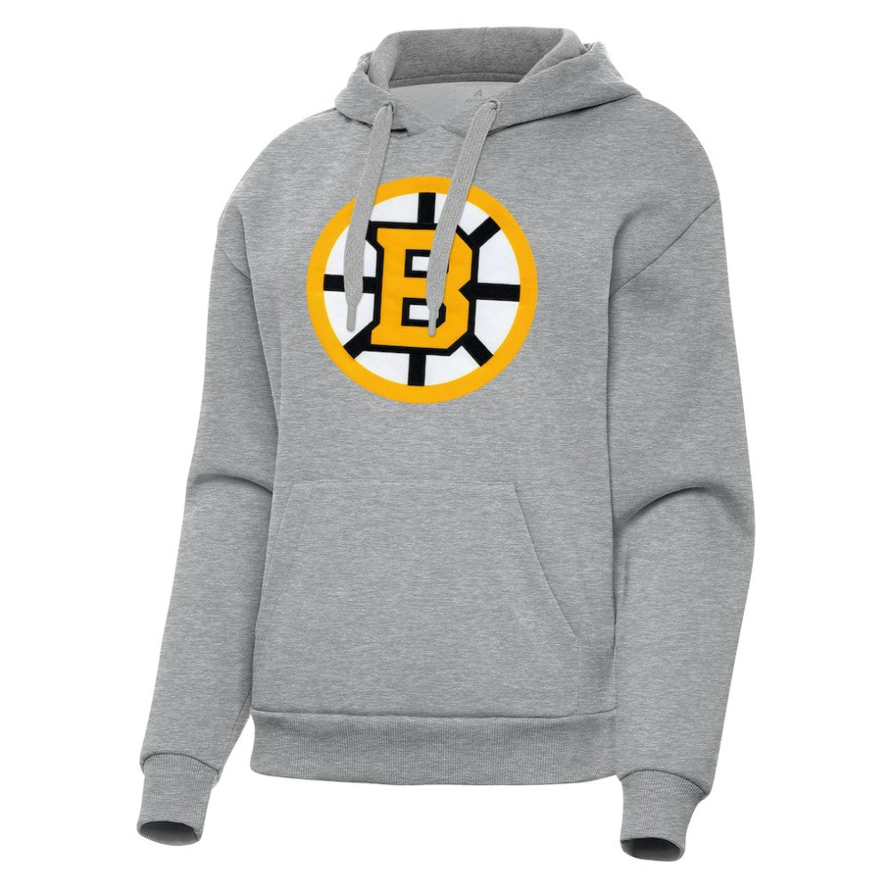 Boston Bruins Antigua Women's Victory Pullover Hoodie - Heather Gray | NHL sale