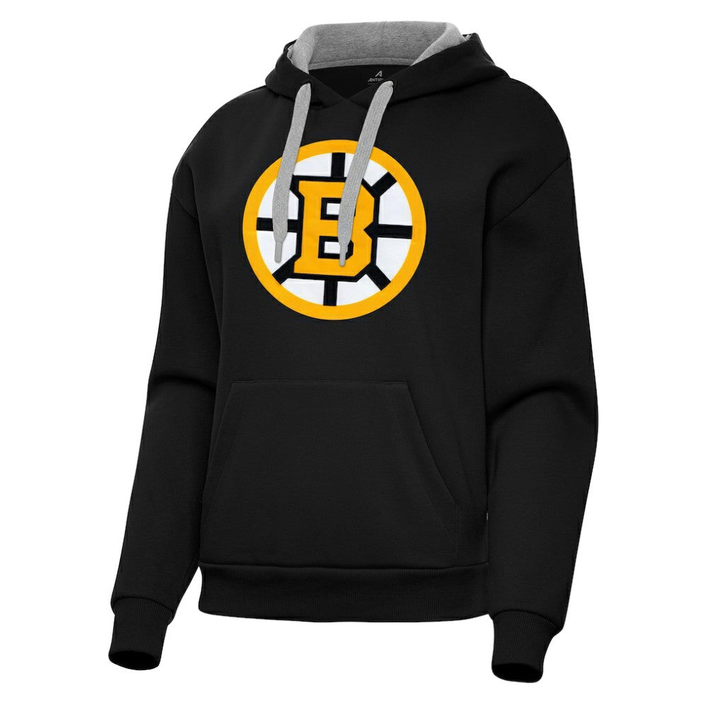 Boston Bruins Antigua Women's Victory Pullover Hoodie - Black | NHL online
