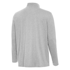 Boston Bruins Antigua Hunk Lightweight Quarter-Zip Pullover - Heather Gray | NHL Lifestyle