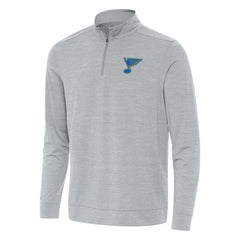 St. Louis Blues Antigua Bright Quarter-Zip Pullover - Heather Gray | NHL online
