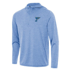 St. Louis Blues Antigua Tidy Quarter-Zip Hoodie - Heather Blue | NHL on sale