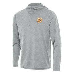 Boston Bruins Antigua Tidy Quarter-Zip Hoodie - Heather Gray | NHL Clearance