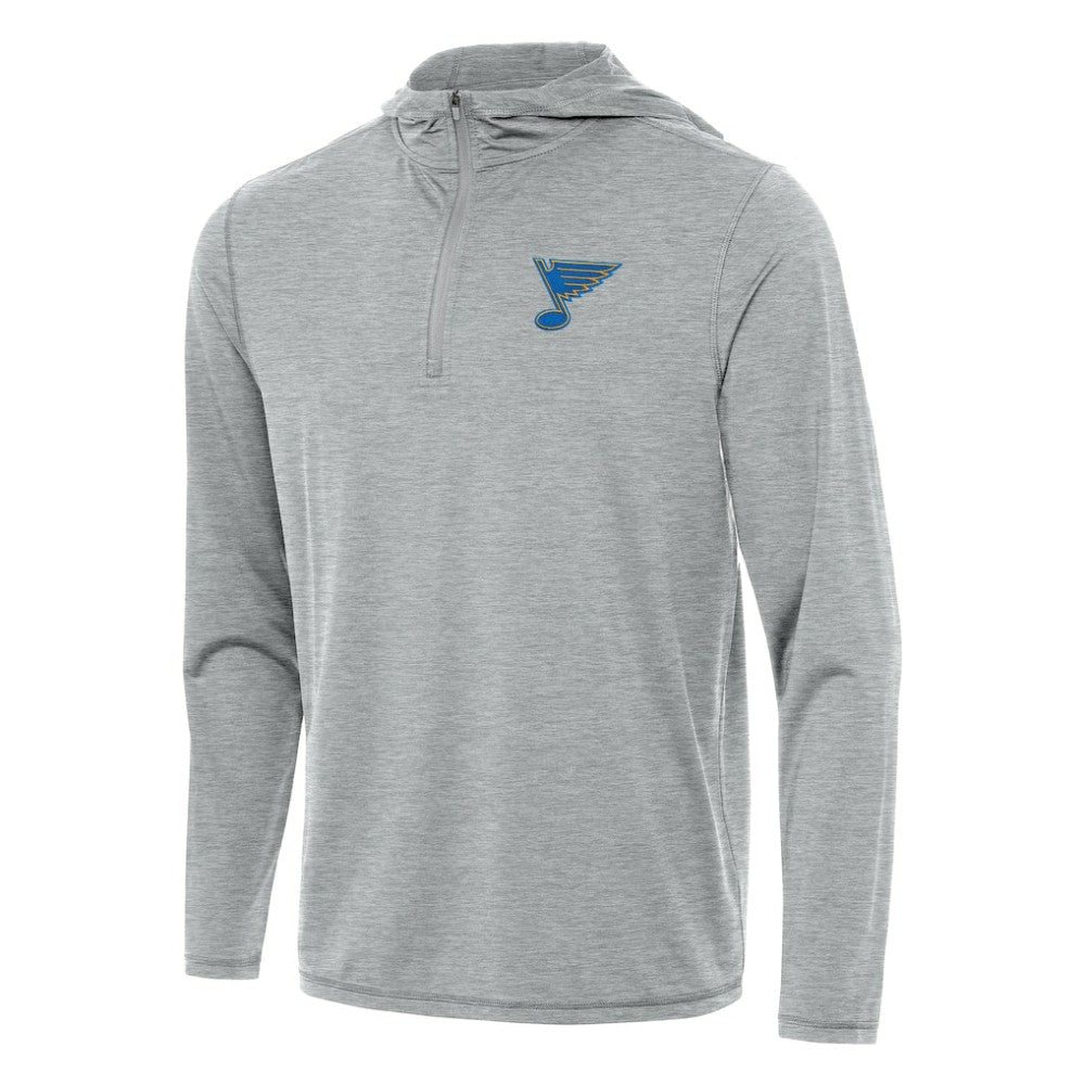 St. Louis Blues Antigua Tidy Quarter-Zip Hoodie - Heather Gray | NHL sale