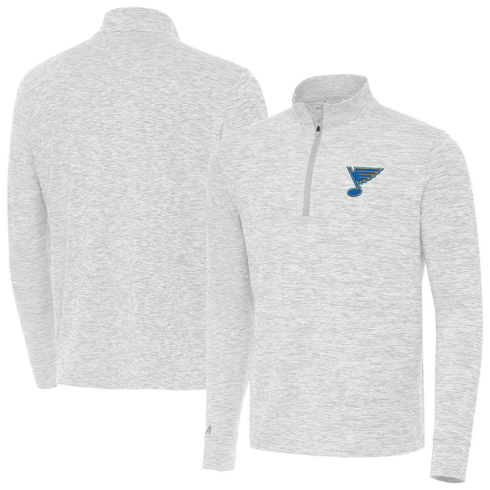 St. Louis Blues Antigua Cause Quarter-Zip Jacket - Gray | NHL on sale