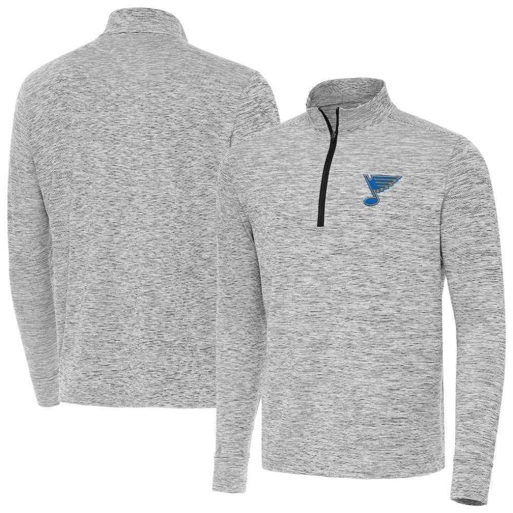 St. Louis Blues Antigua Cause Quarter-Zip Jacket - Black | NHL on sale