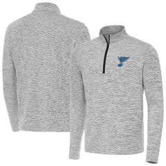 St. Louis Blues Antigua Cause Quarter-Zip Jacket - Black | NHL on sale