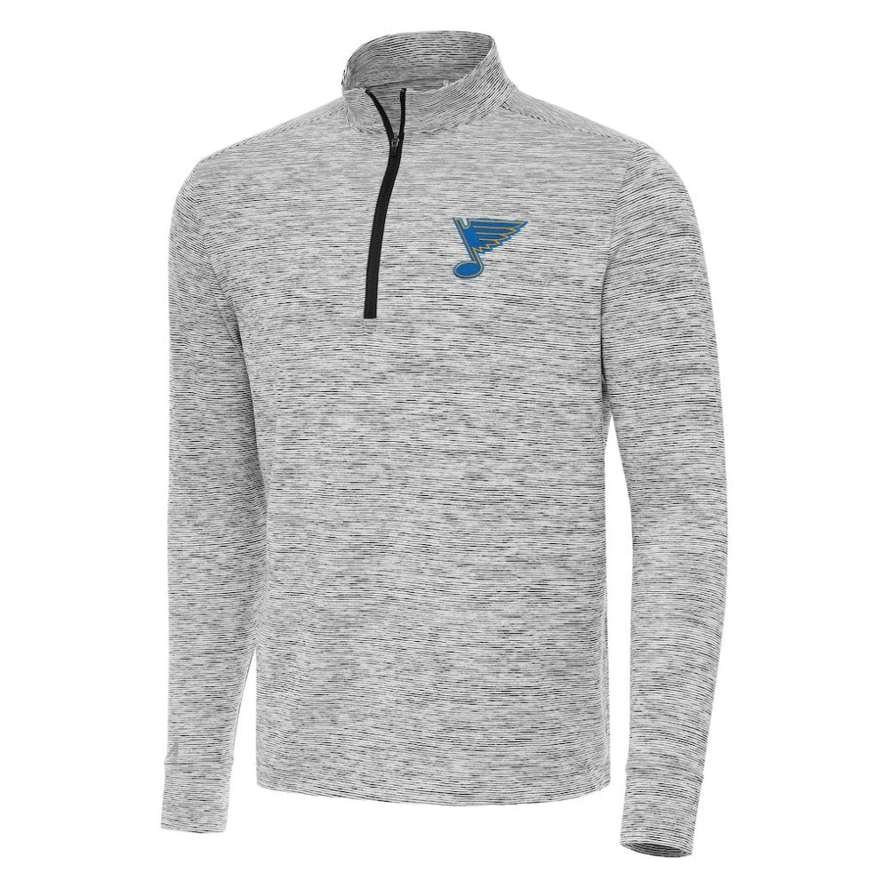 St. Louis Blues Antigua Cause Quarter-Zip Jacket - Black | NHL on sale