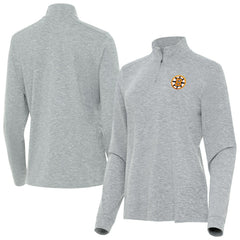 Boston Bruins Antigua Mentor Long Sleeve Quarter-Zip Mock Polo - Heather Gray | NHL near me