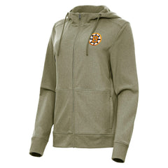 Boston Bruins Antigua Women's Seeker Full-Zip Hoodie - Olive | NHL on sale