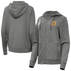 Boston Bruins Antigua Women's Seeker Full-Zip Hoodie - Heather Black | NHL online