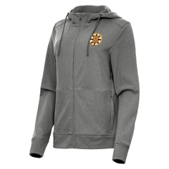 Boston Bruins Antigua Women's Seeker Full-Zip Hoodie - Heather Black | NHL online