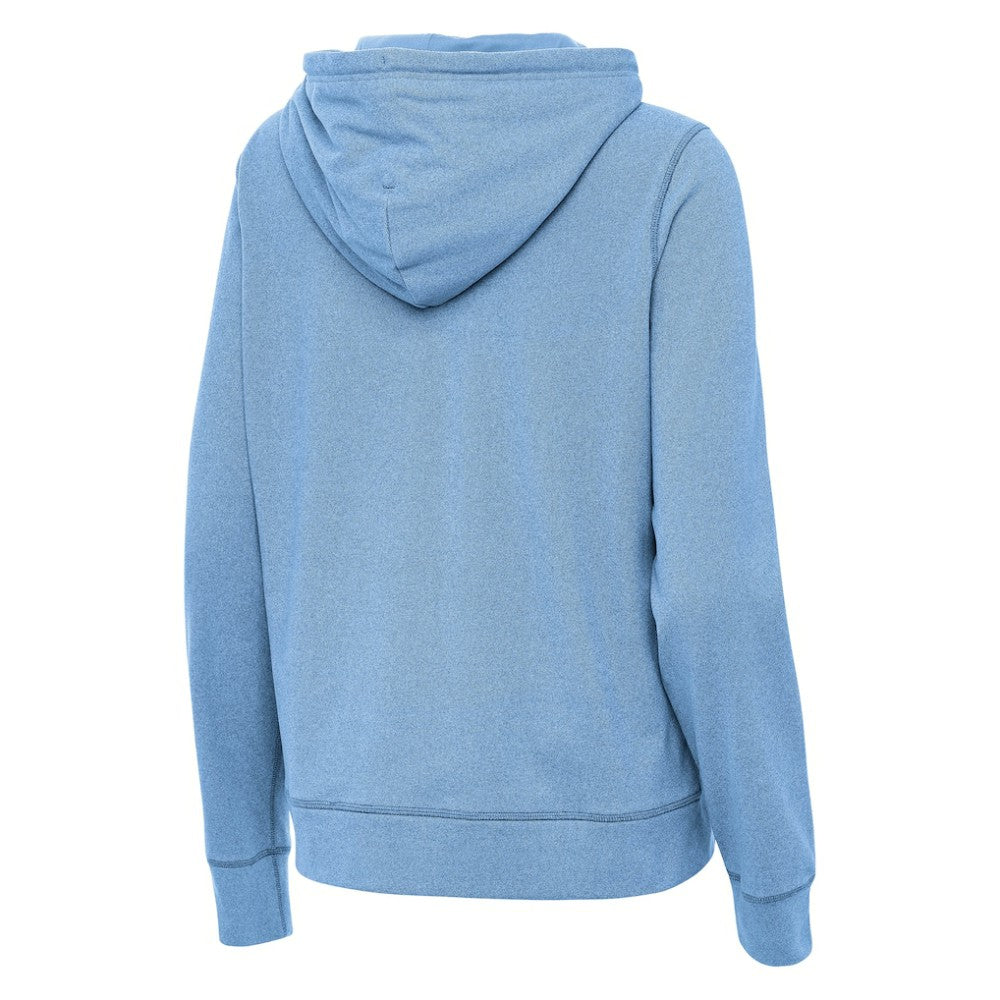 St. Louis Blues Antigua Women's Justice Pullover Hoodie - Heather Blue | NHL on sale