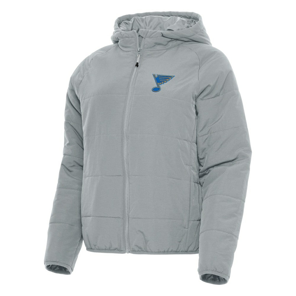 St. Louis Blues Antigua Women's Raglan Universe Full-Zip Hooded Jacket - Gray | NHL discount