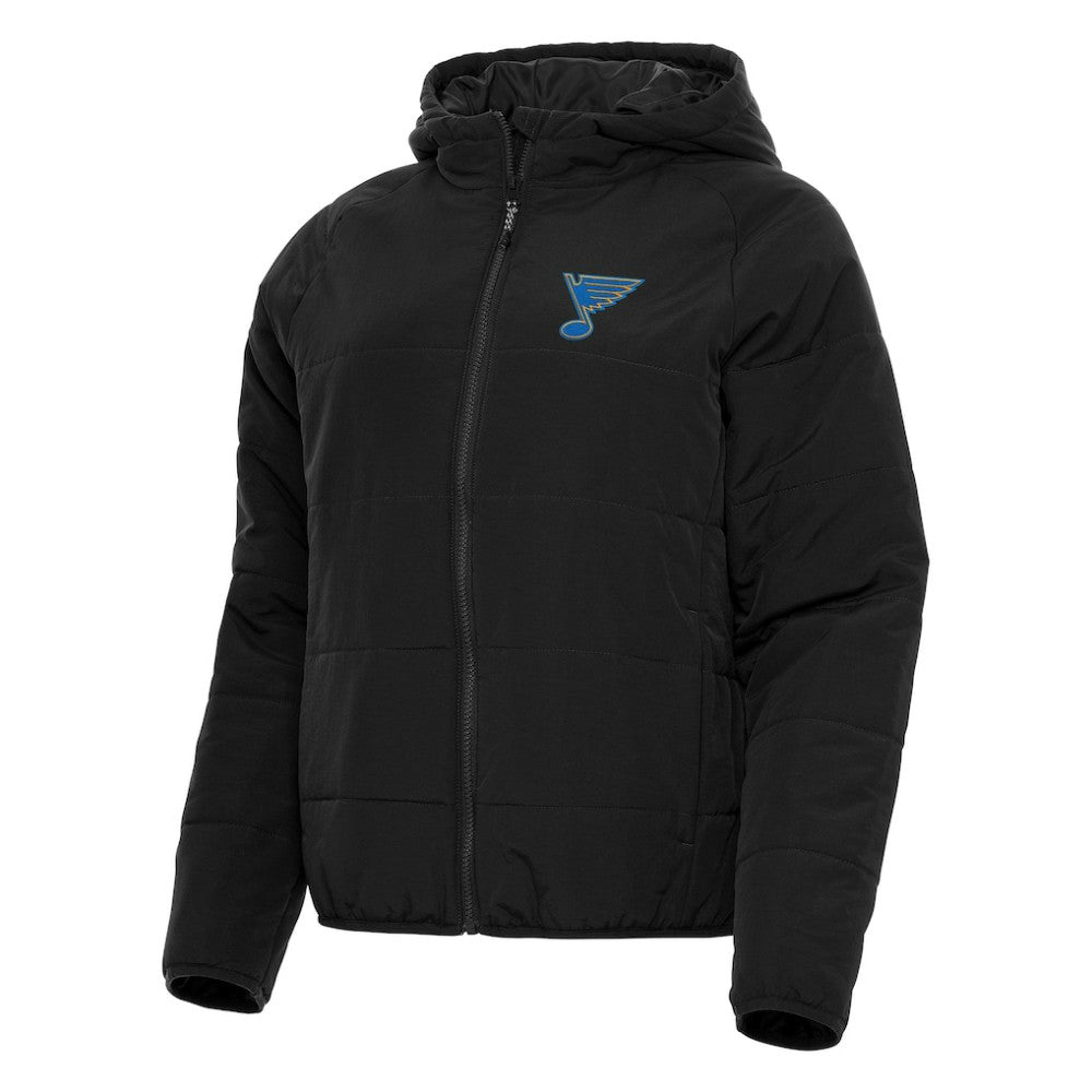 St. Louis Blues Antigua Women's Raglan Universe Full-Zip Hooded Jacket - Black | NHL discount