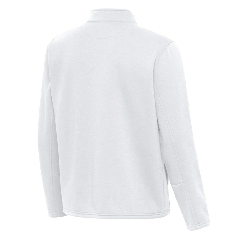 St. Louis Blues Antigua Twist Quarter-Zip Pullover Jacket - White | NHL Clearance