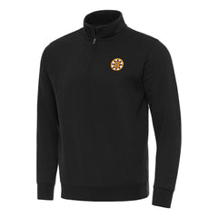 Boston Bruins Antigua Victory Quarter-Zip Pullover Top - Black | NHL Clearance
