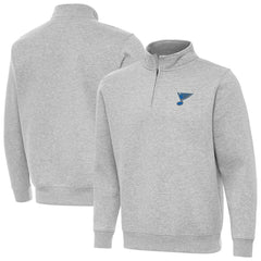 St. Louis Blues Antigua Victory Quarter-Zip Pullover Top - Heather Gray | NHL online