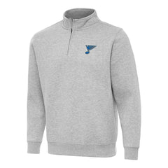 St. Louis Blues Antigua Victory Quarter-Zip Pullover Top - Heather Gray | NHL online