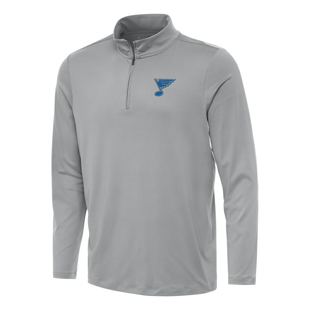 St. Louis Blues Antigua Reprocess Quarter-Zip Pullover - Gray | NHL Clearance