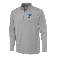 St. Louis Blues Antigua Reprocess Quarter-Zip Pullover - Gray | NHL Clearance