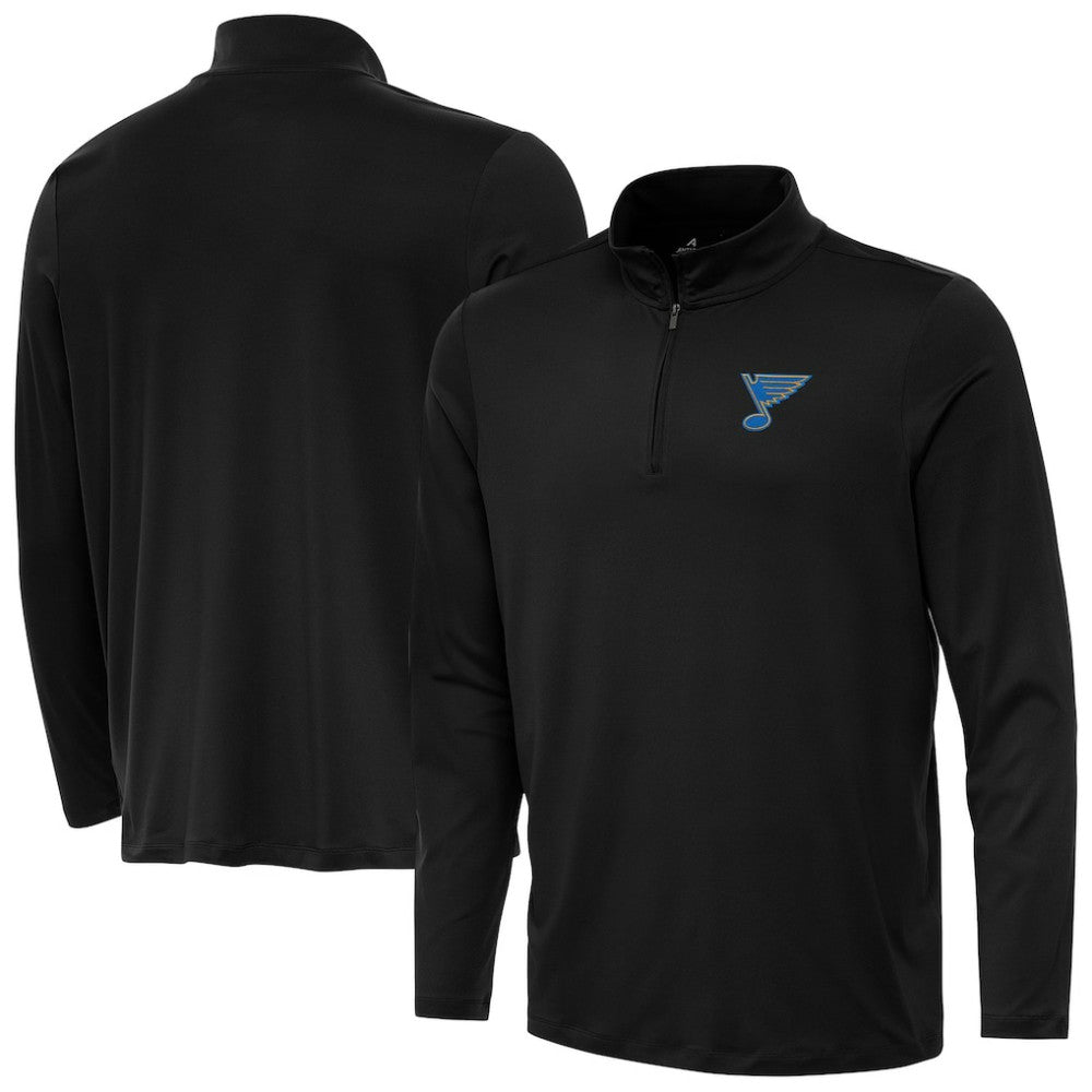 St. Louis Blues Antigua Reprocess Quarter-Zip Pullover - Black | NHL sale