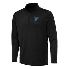 St. Louis Blues Antigua Reprocess Quarter-Zip Pullover - Black | NHL sale