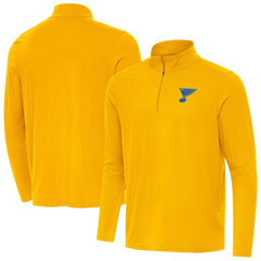 St. Louis Blues Antigua Intent Quarter-Zip Top - Gold | NHL online